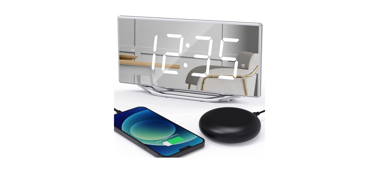 Best Large 8.7-Inch Vibrating Alarm Clock with Bed Shaker