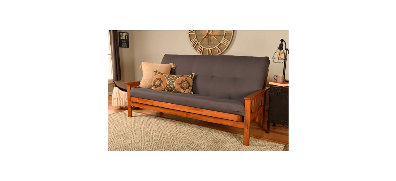 Best Lark Manor Shellcove Full Wide Tufted Back Futon