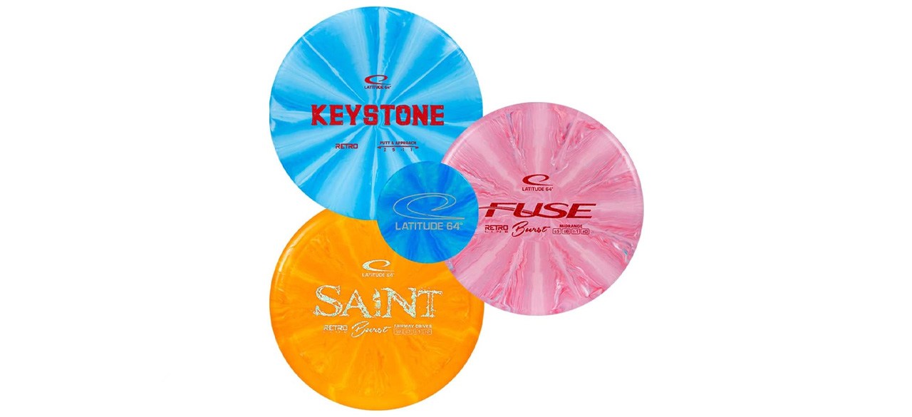 Latitude 64 Retro Burst Disc Golf Set