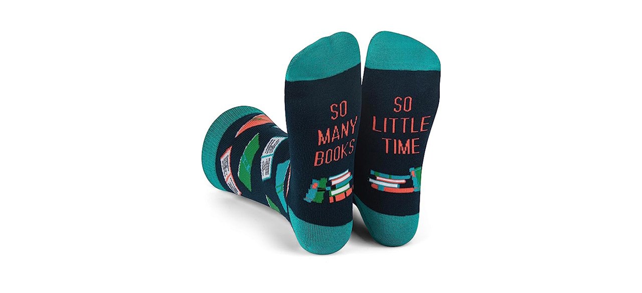 Lavely Book Socks on white background