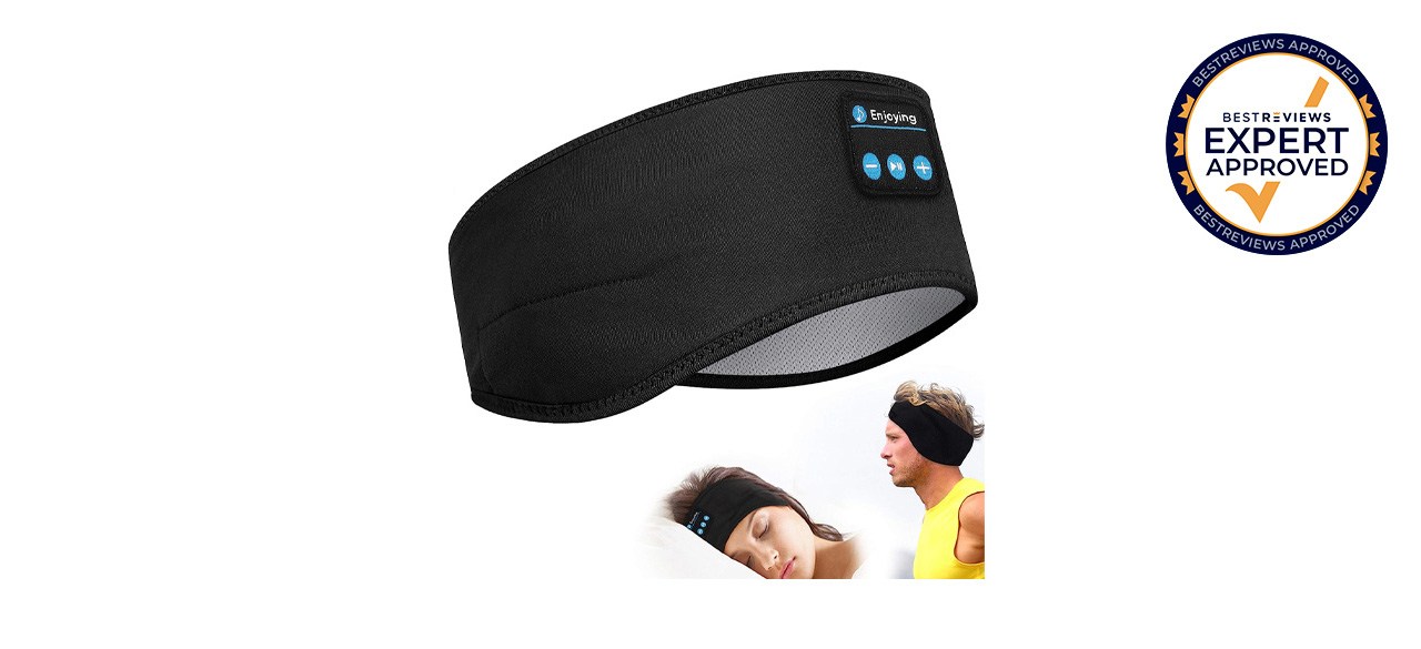 Spoerts and sleep headphone band on white background