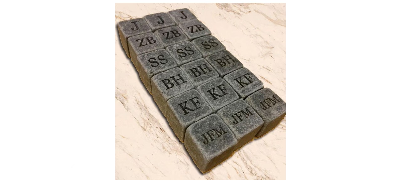 Lazer Girlz Set of Three Personalized Whiskey Stones with Pouch