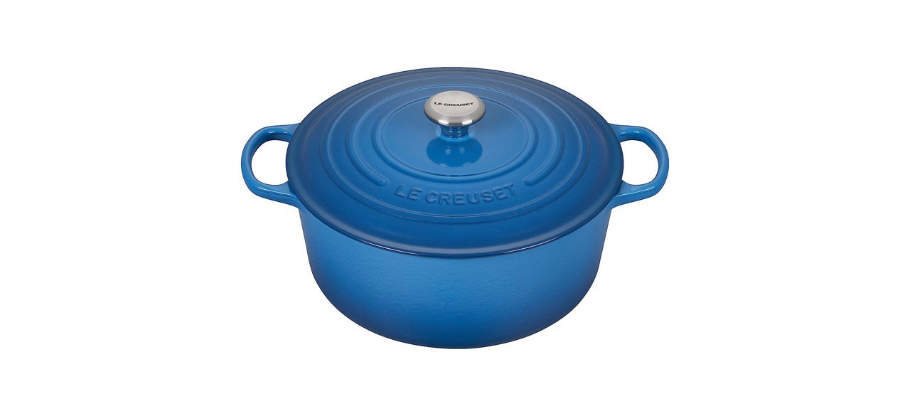 Le Creuset Enameled Cast Iron 9-Quart Dutch Oven on white background