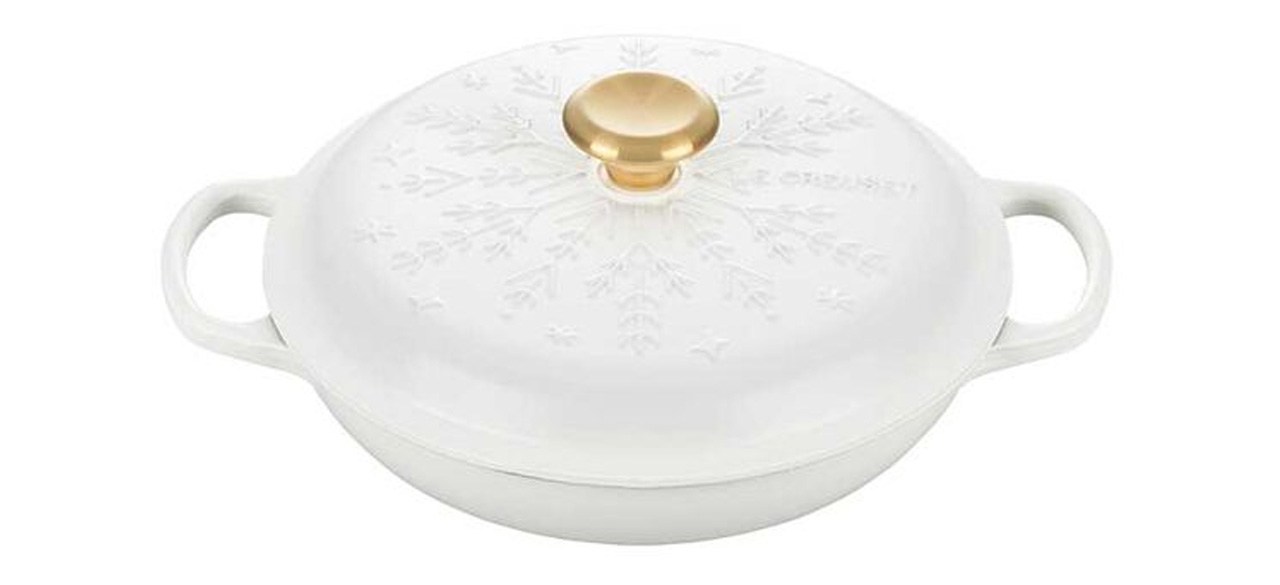 Le Creuset Noel Collection Signature Snowflake Braiser