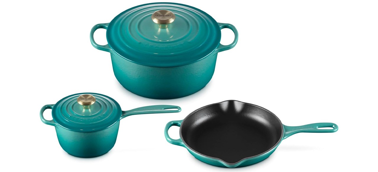 Le Creuset Signature Enameled Cast-Iron 5-Piece Cookware Set