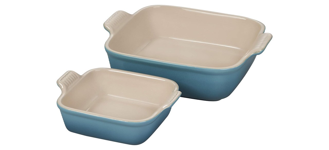 Le Creuset Stoneware Heritage Set of 2 Square Dishes