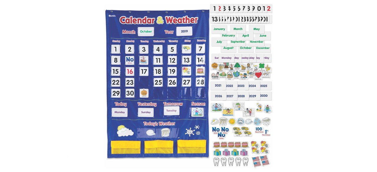 Learning Resources Calendar & Weather Pocket Chart