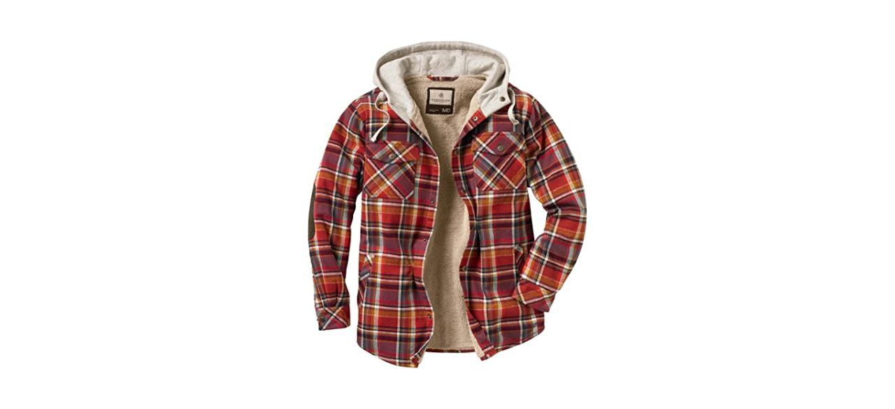 Legendary whitetails camp night hooded online flannel