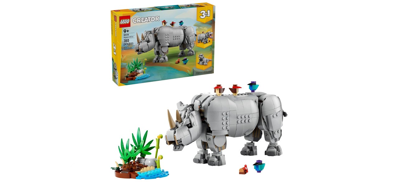 LEGO Creator 3-in-1 Wild Animals: Majestic Rhino with Birds