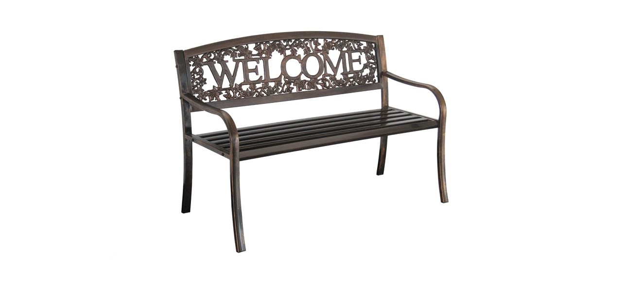 best Leigh Country Metal Welcome Bench