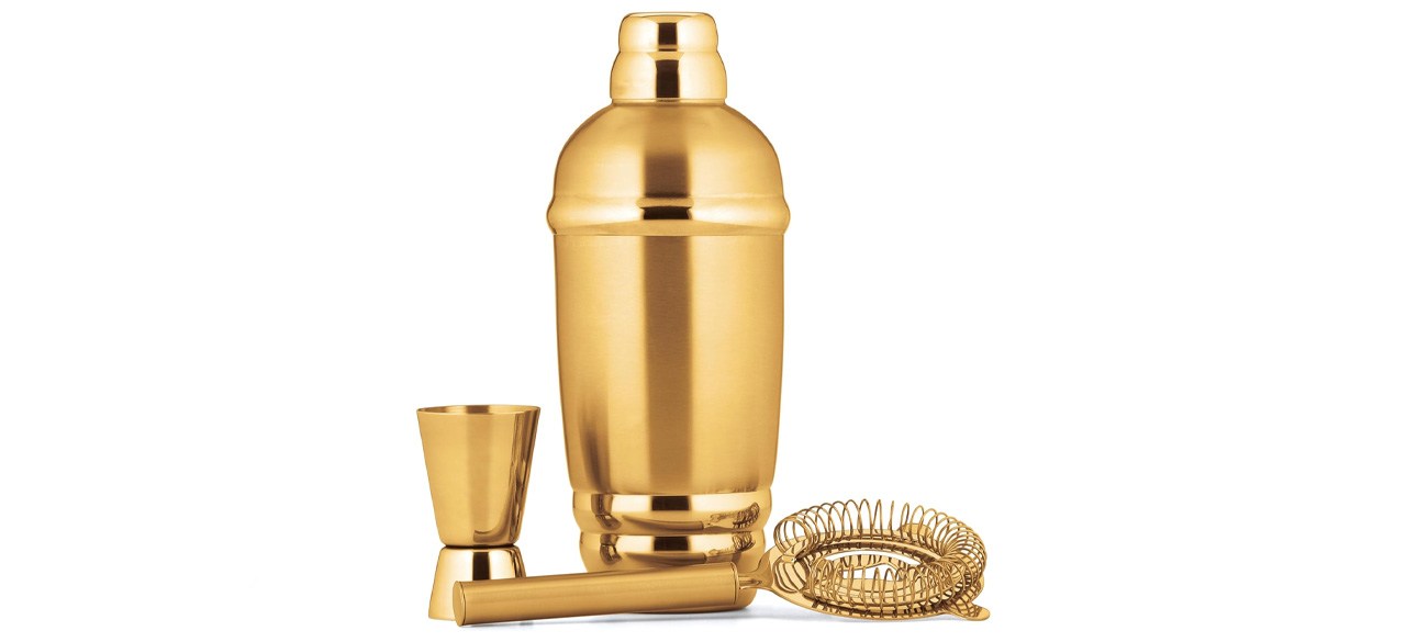Lenox Tuscany Classics Gold Cocktail Shaker & Strainer Set