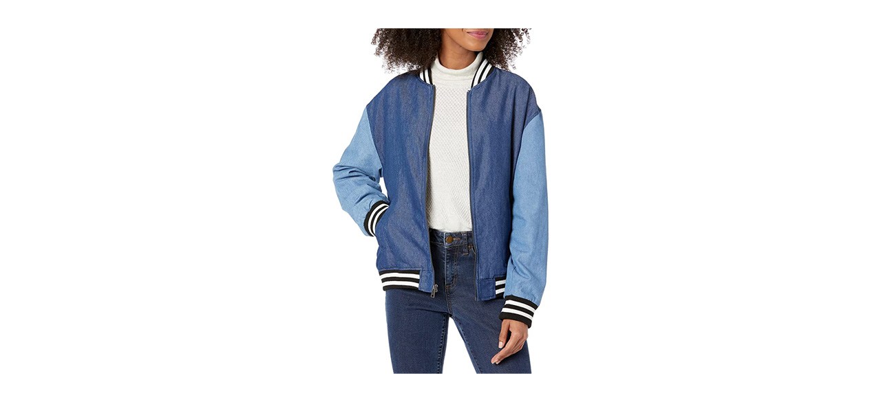 Levi's Women's Drop Shoulder Denim Bomber Jacket