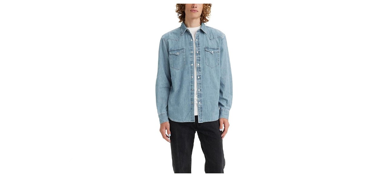 Levi's Men's Classic Clean Standard-Fit Denim Western Shirt