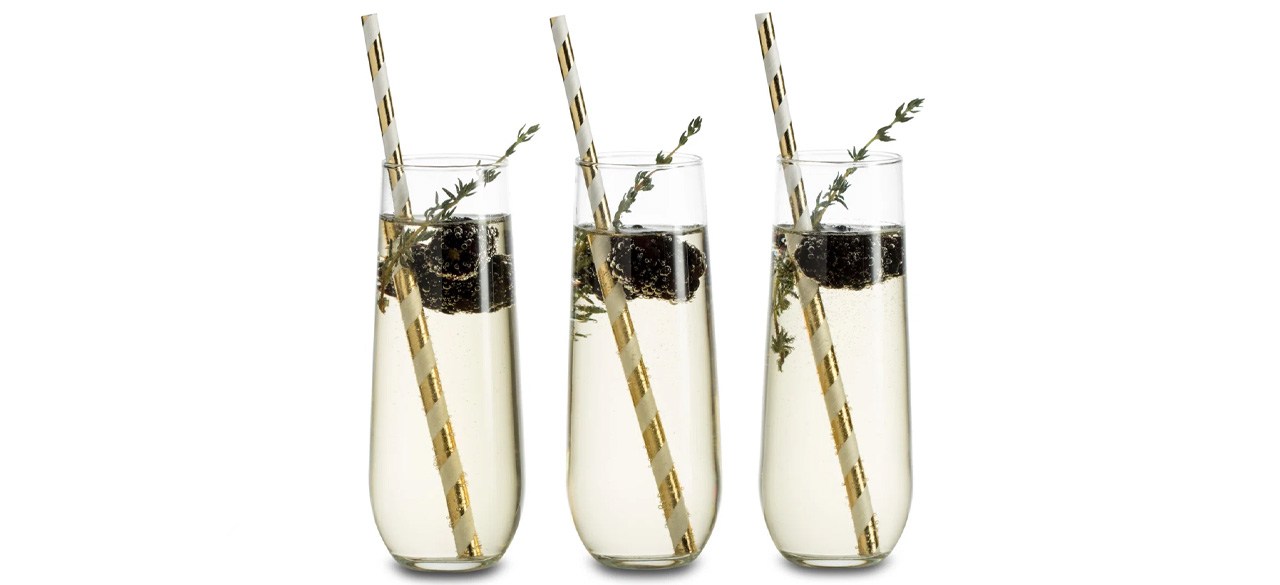 Libbey’s Stemless Champagne Flute Set