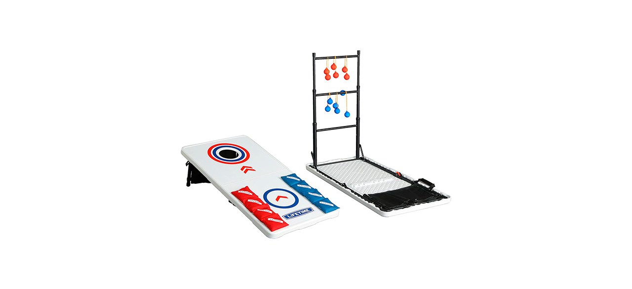 Best Lifetime Cornhole and Ladderball Game Table Combo Set