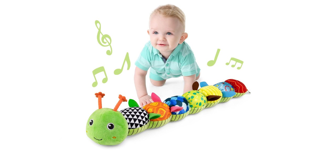 LightDesire Musical Caterpillar Tummy Time Toy
