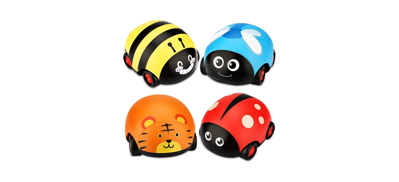 best Likee Animals Toy Friction Powered Cars, 4-Pack