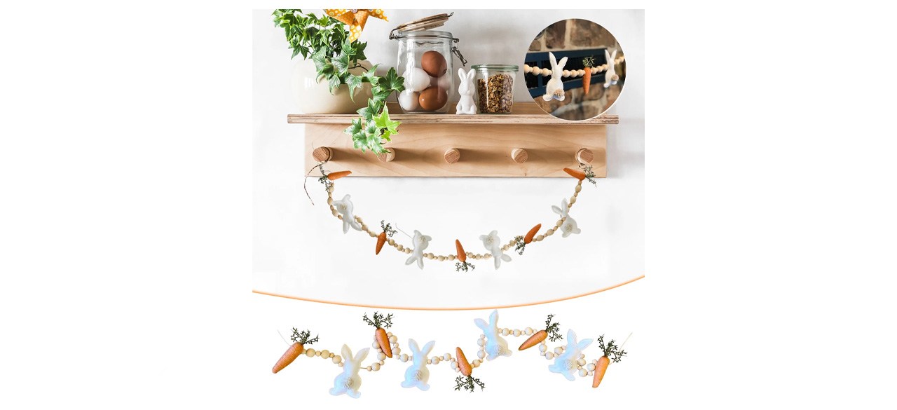 Lingouzi Easter Bunny Carrot Garland