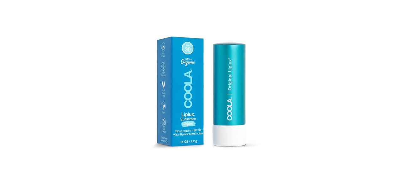 Coola Organic Liplux Classic Sunscreen Lip Balm SPF 30