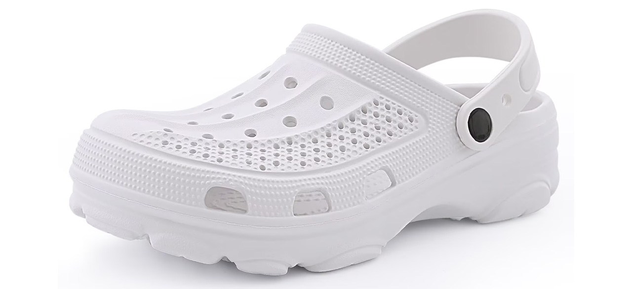 Sapatos de tamancos de jardim unissex Litfan com suporte de arco