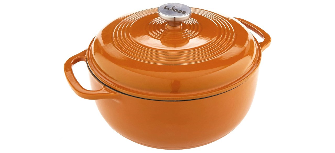 Lodge 6.5 Quart Enameled Cast Iron Dutch Oven with Lid