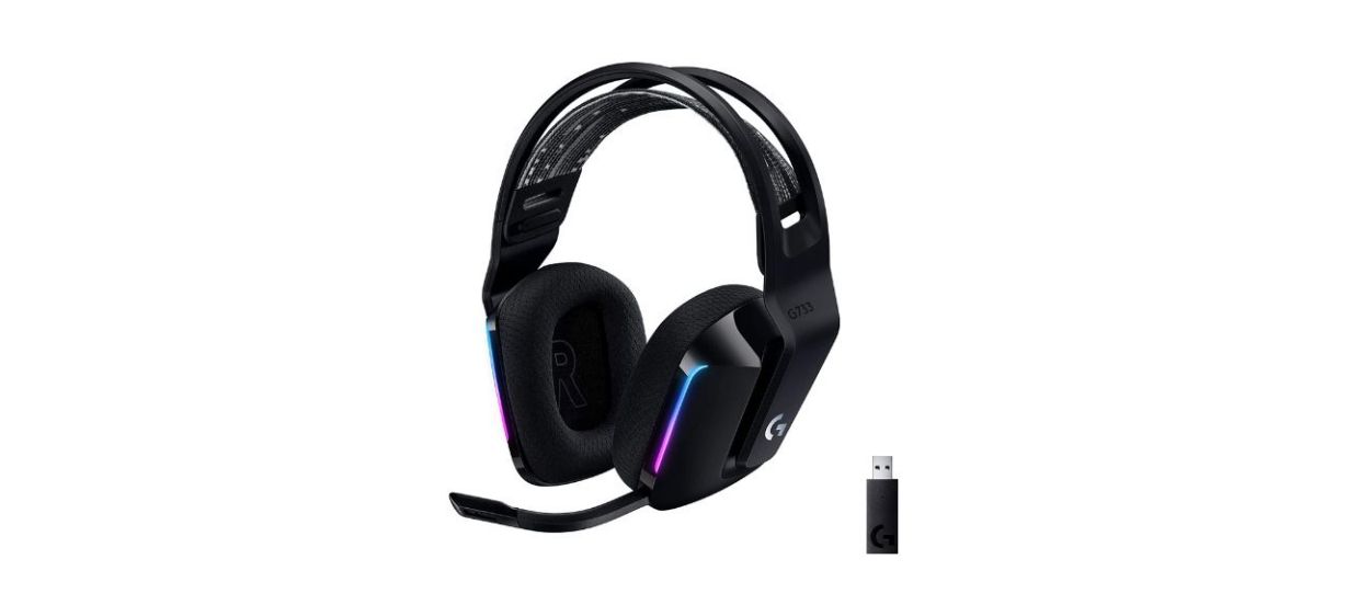 Best Logitech G733 Lightspeed Wireless Gaming Headset 