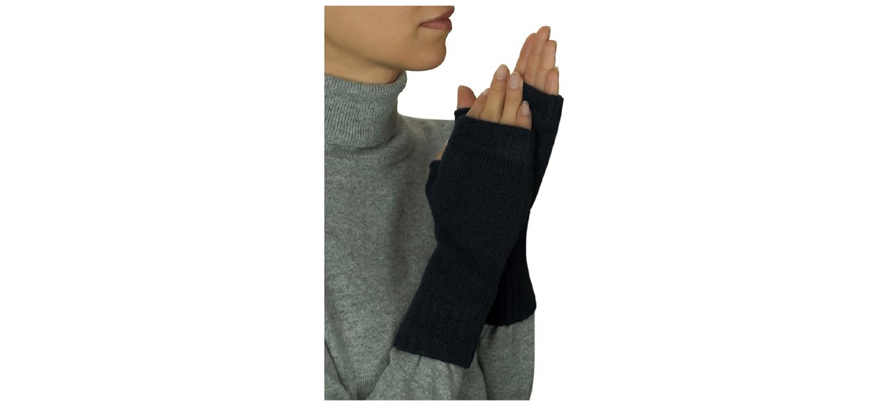Lona Scott Women's Cashmere Fingerless Mittens