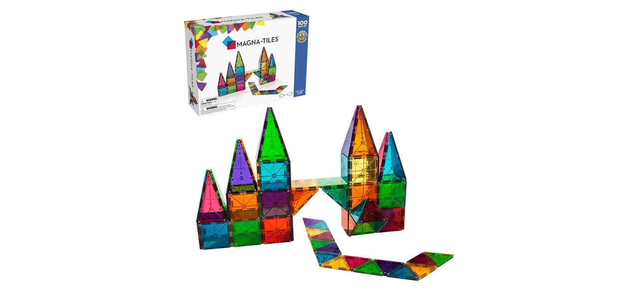 Magna-Tiles Classic 100-Piece Magnetic Construction Set