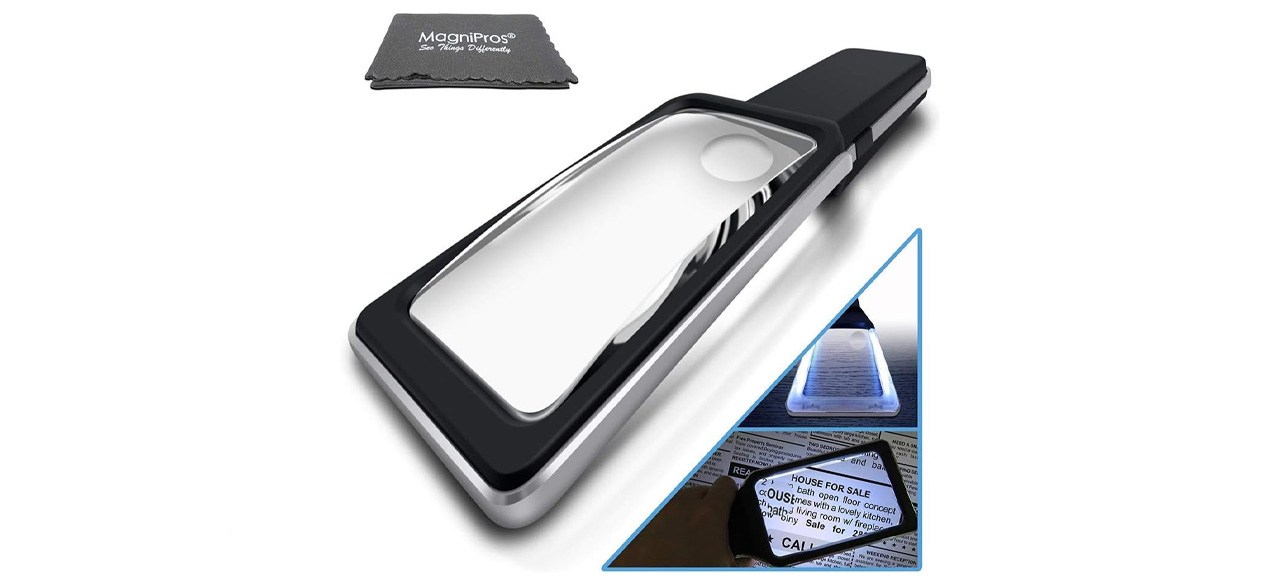 MagniPros Horizontal LED Magnifying Glass