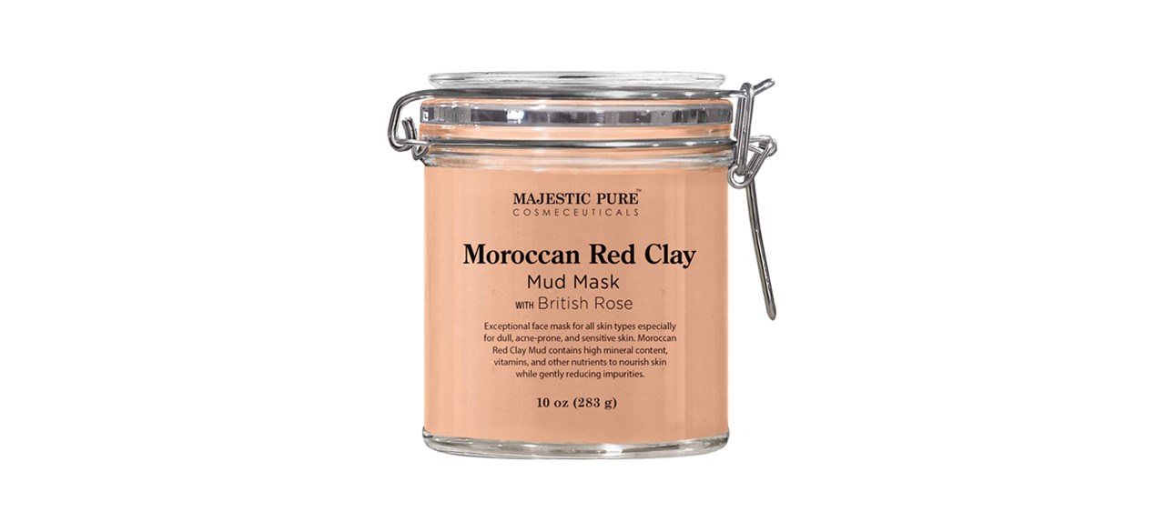 Best Majestic Pure Moroccan Red Clay Facial Mud Mask