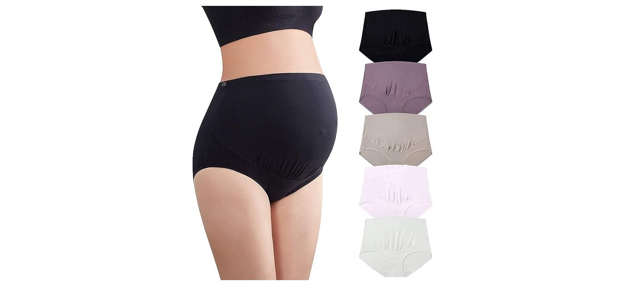 Mama Cotton Womens Over The Bump High Waist Underwear