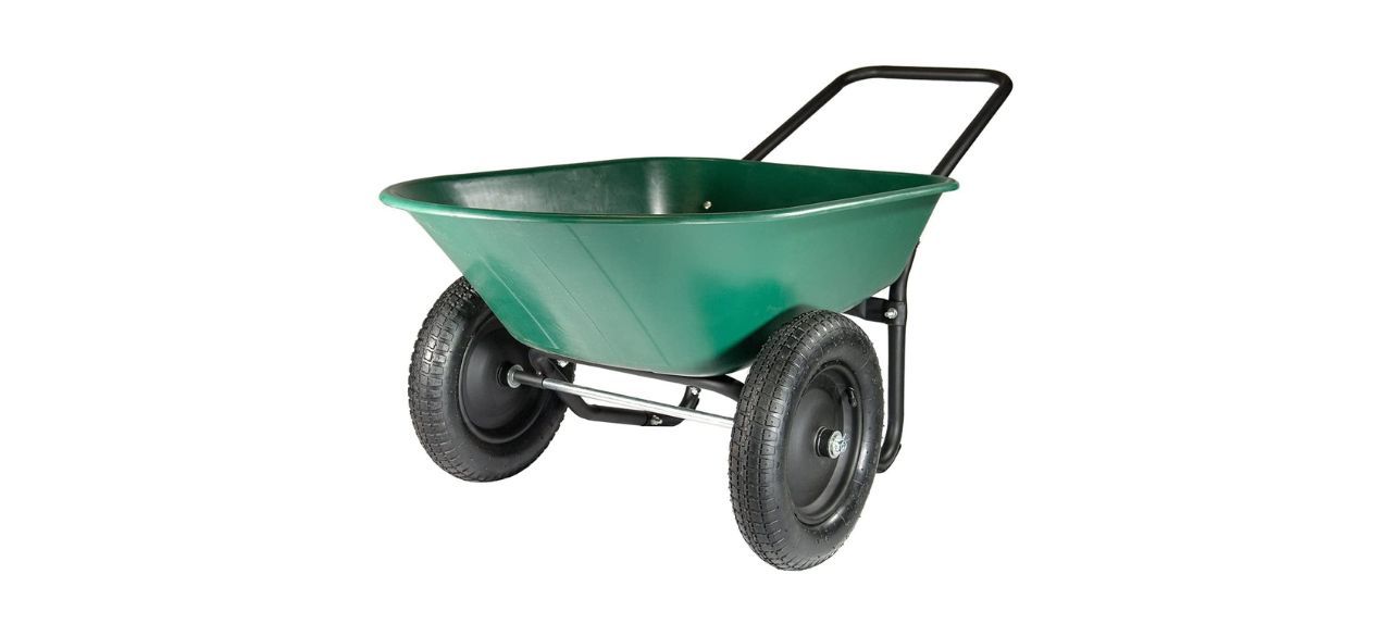 Best Marathon Yard Rover 2 Tire Wheelbarrow Garden Cart