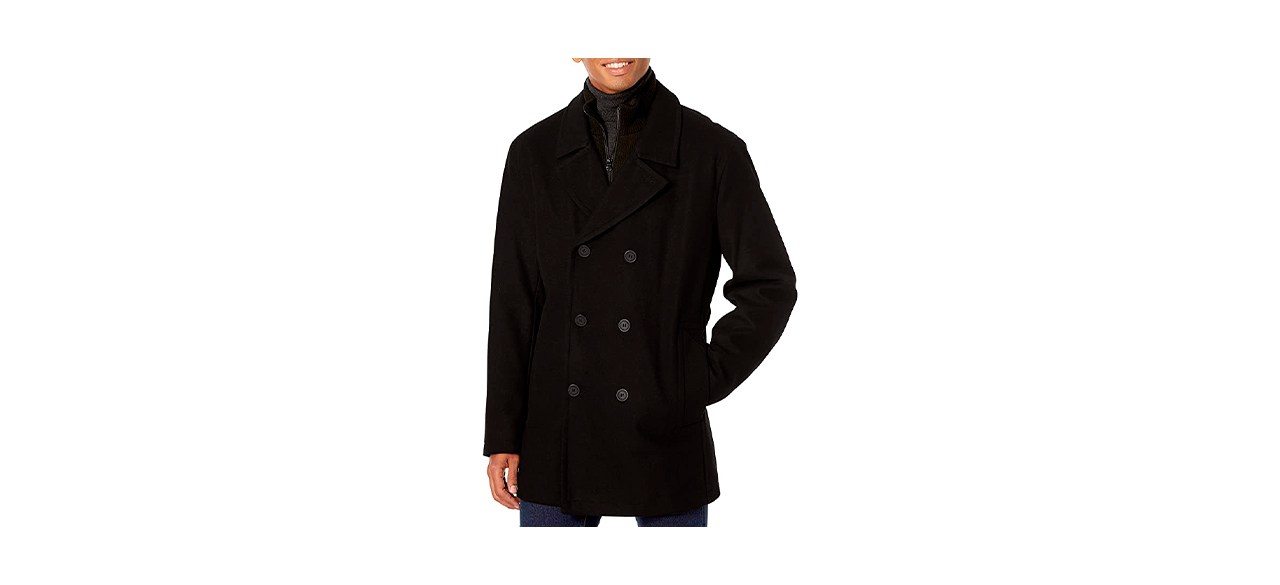 Best Marc New York by Andrew Marc Men's Burnett Melton Wool Peacoat
