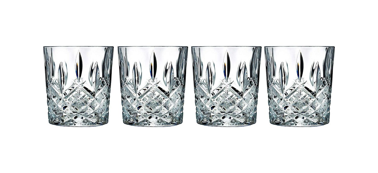 Best Marquis by Waterford Markham Double Old Fashioned Whiskey Glass Set