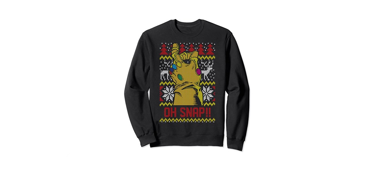 best Marvel “Oh Snap!” Ugly Christmas Sweater