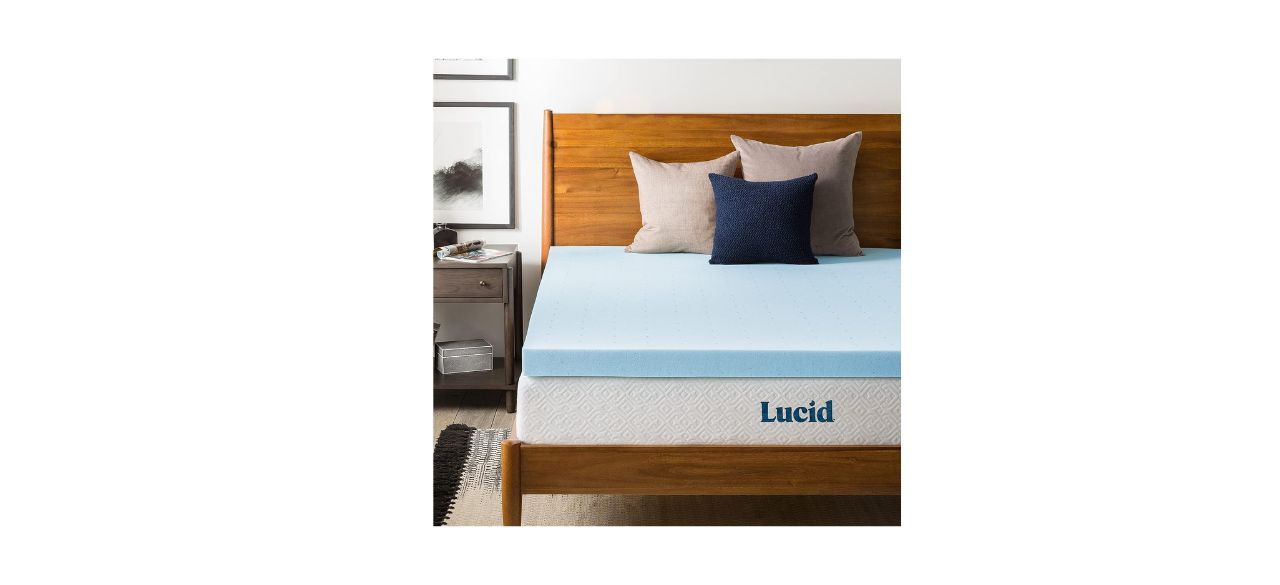 Lucid Ventilated Gel Memory Foam Mattress Topper