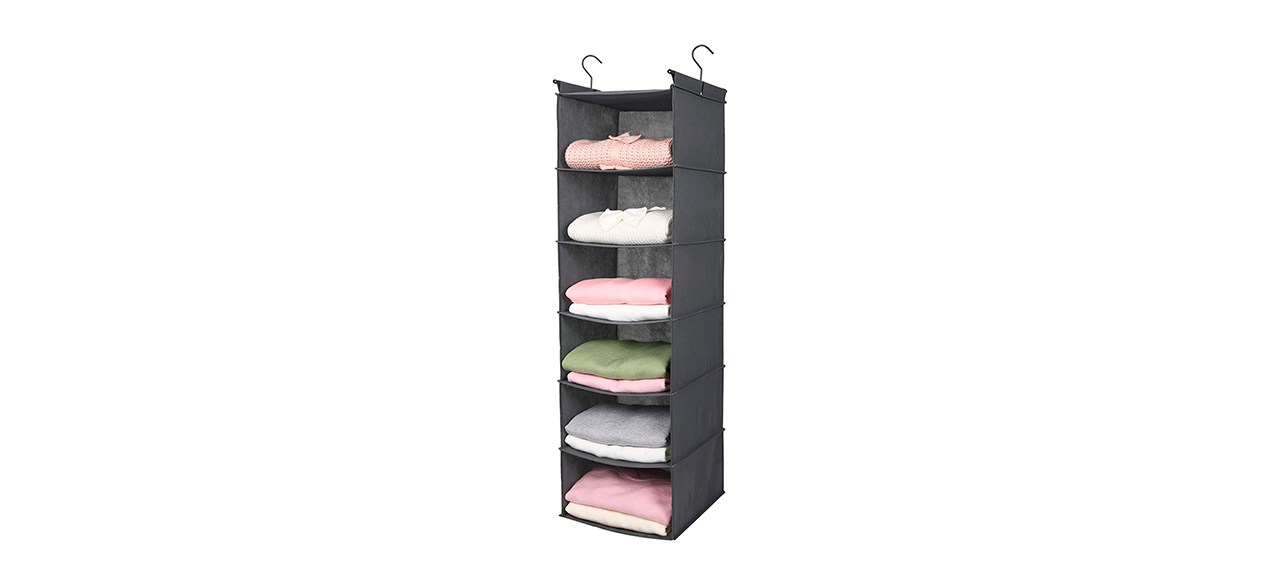 Best Max Houser 6-Tier Shelf Hanging Closet Organizer