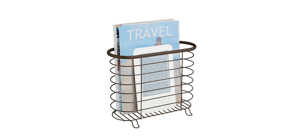 Best mDesign Decorative Metal Magazine Holder