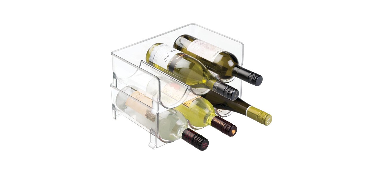 Best mDesign Stackable Three-Bottle Wine Rack