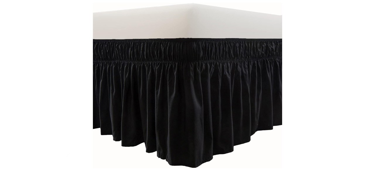 MeiLa Three Fabric Wrap Around Elastic Solid Bed Skirt