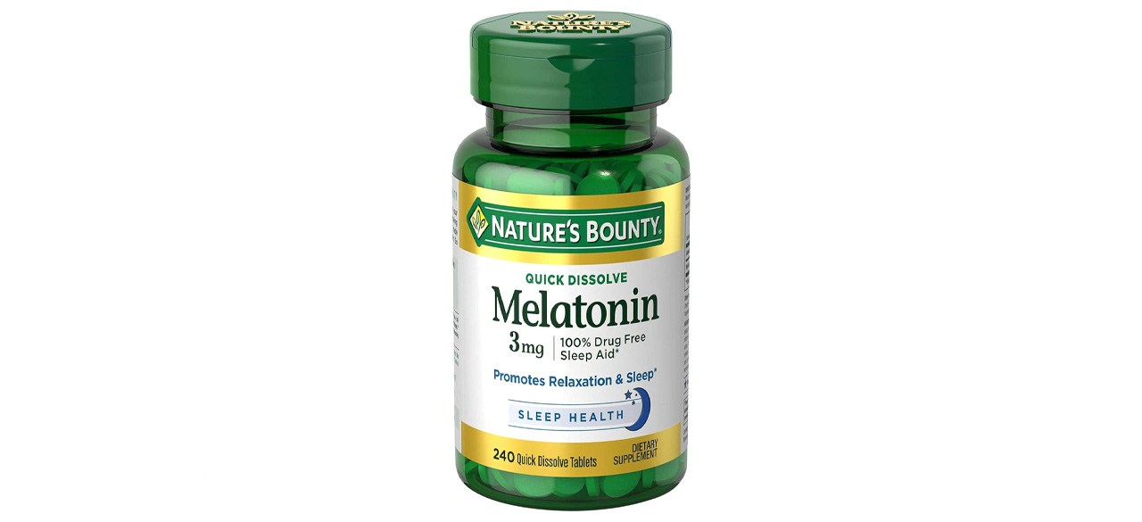 Melatonin by Nature's Bounty, 100% Drug Free Sleep Aid