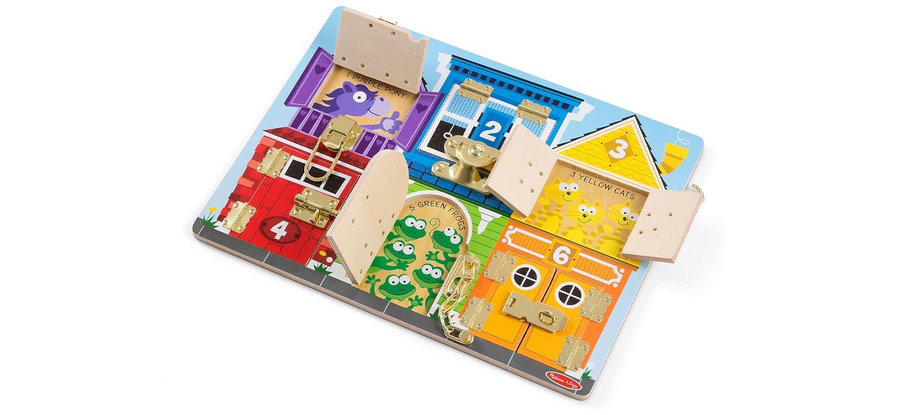 Melissa & Doug Latches Wooden Activity Board