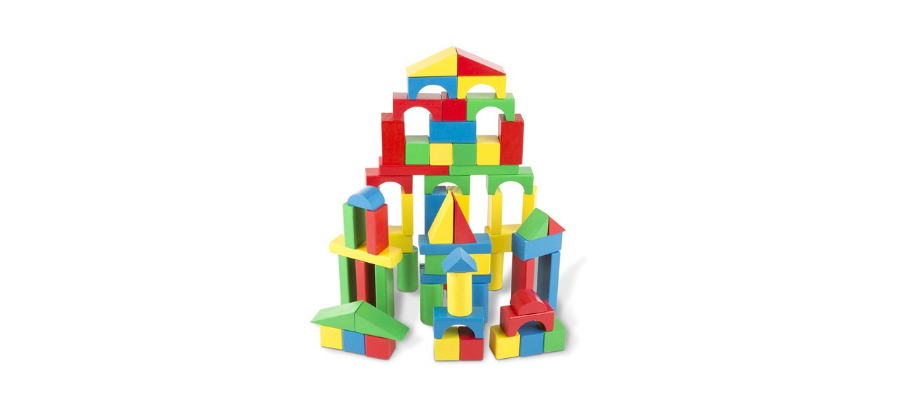 best Melissa & Doug Wooden Building Set