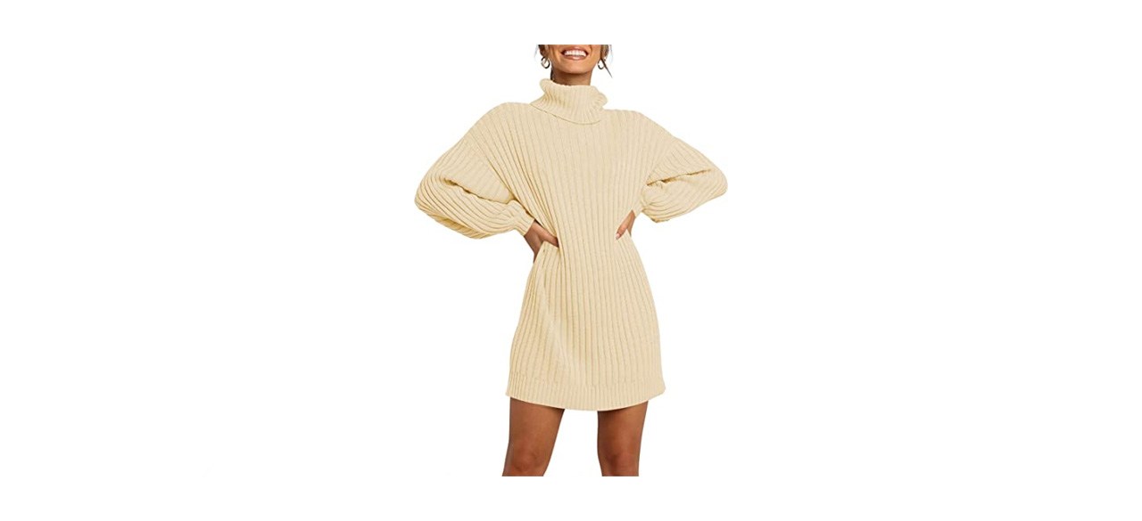 best MillChic Women's Turtleneck Long Sleeve Sweater Dress