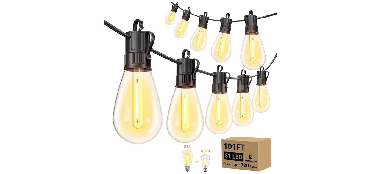 Minetom 101-Foot Outdoor-String LED Patio Lights