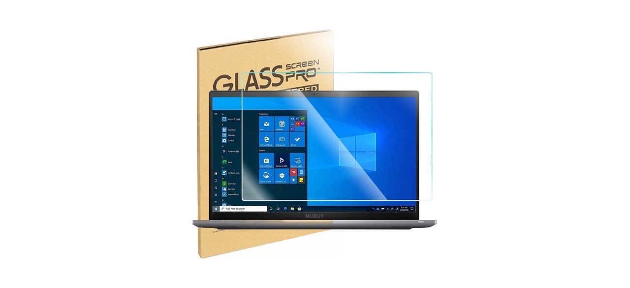 Best Mubuy 15.6-Inch Tempered Glass Laptop Screen Protector