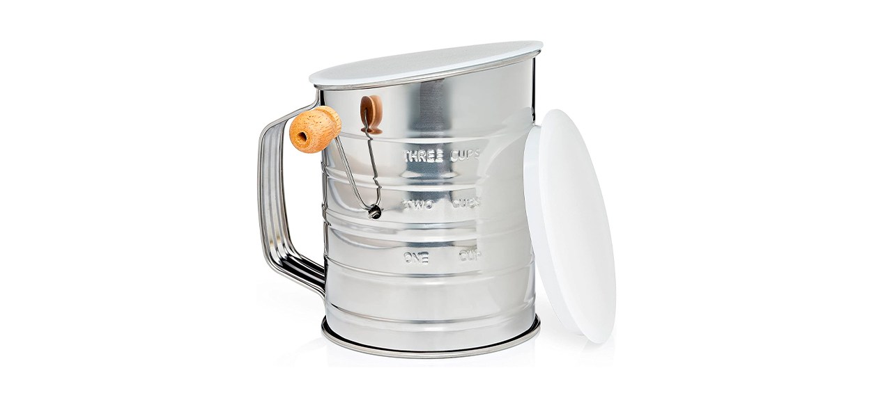 Best Natizo Stainless Steel 3-cup Flour Sifter 