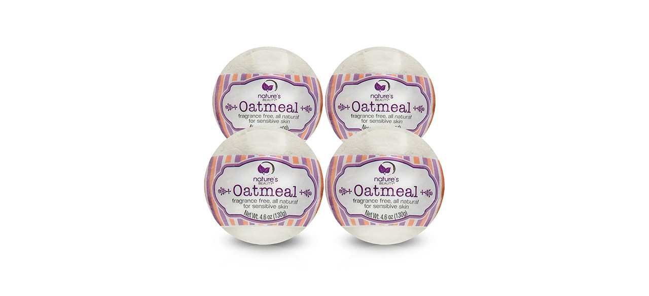 Best Nature’s Beauty Oatmeal Fragrance-Free Bath Bombs