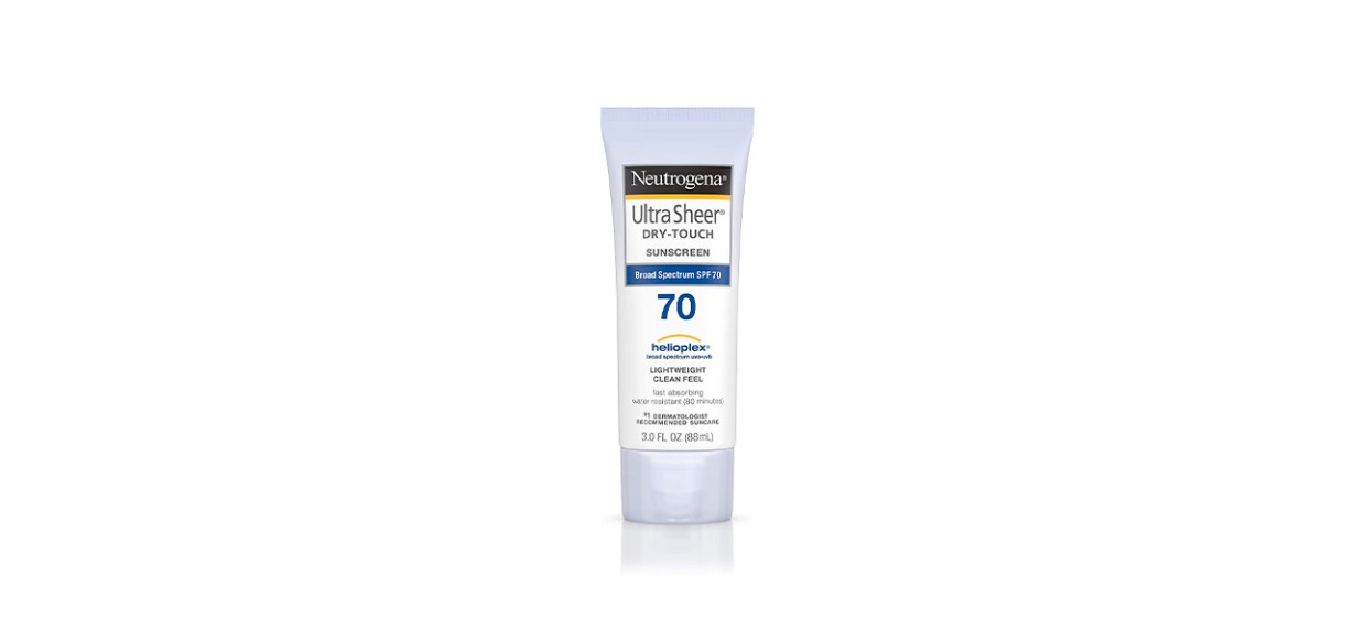 Best Neutrogena Ultra Sheer Dry-Touch Sunscreen With Broad Spectrum SPF 70