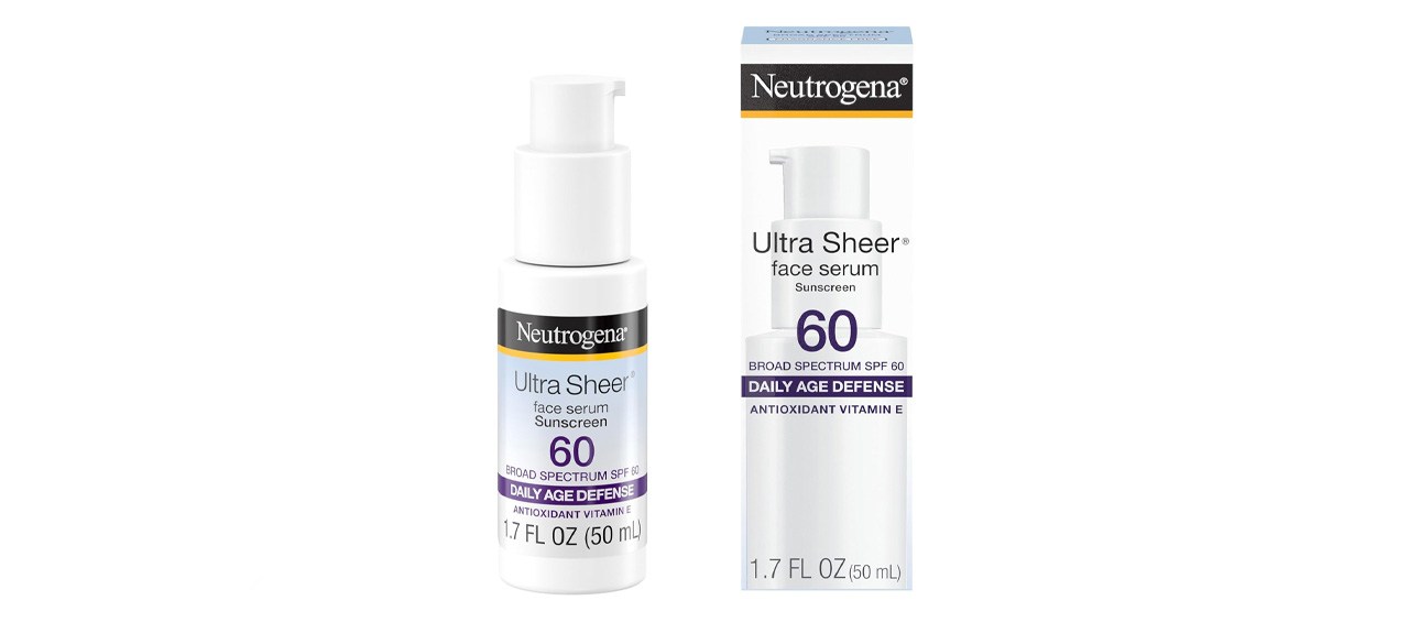 Neutrogena Ultra Sheer Moisturizing SPF 60 Face Sunscreen + Hydrating Serum